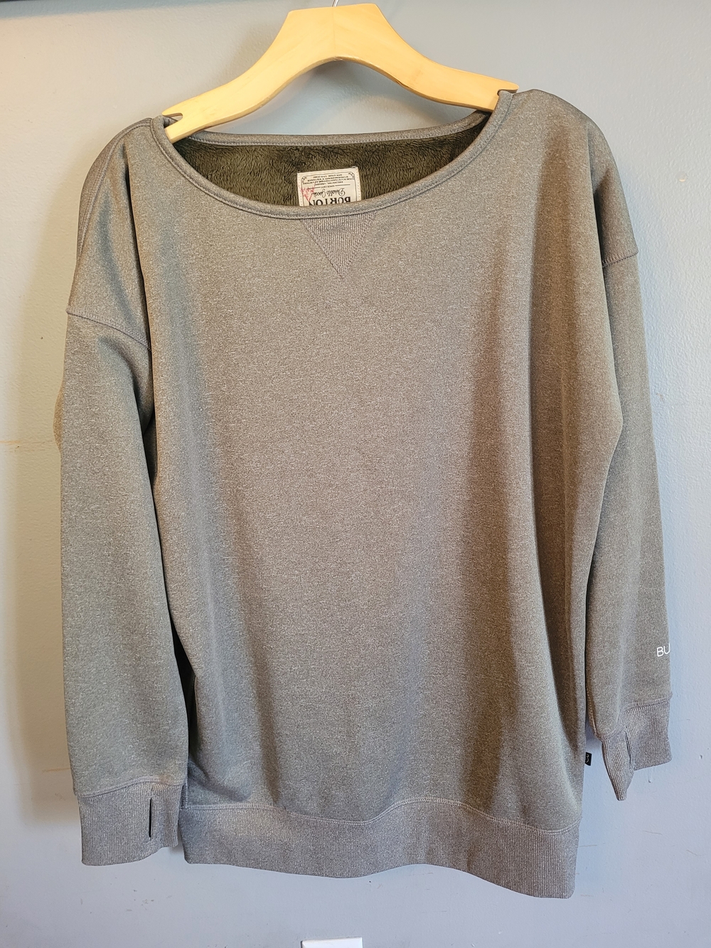 Burton Durable Goods Dry Ride Fleece-Lined Crewneck Snowboarding Activewear